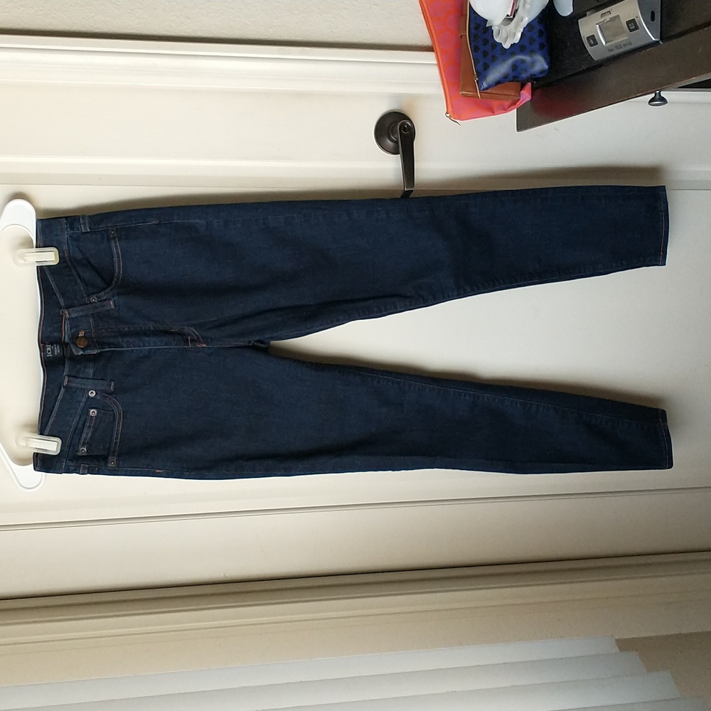J Crew High Rise Skinny Dark Wash Jeans 29